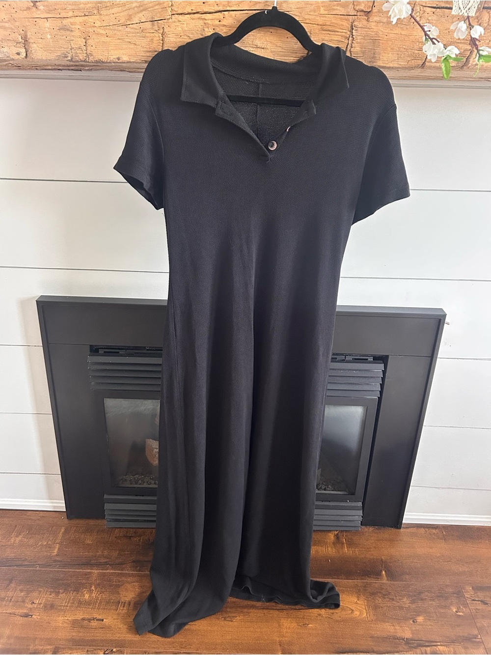 Vintage Black Polo Maxi Dress - Timeless Everyday Style